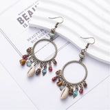 Boho Earrings for Women Dangling Vintage Bohemian Beach Style Earrings