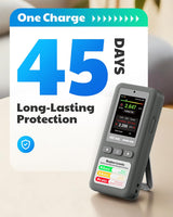AEGTEST HOUND-1011S Portable Radon Detector, High-Accuracy Sensor for Home, Lightweight, Audible & Visual Alarms, Long-Term Monitoring, Easy-to-Use Radon Tester in pCi/L or Bq/m³ for Basement
