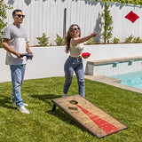 GoSports Portable Cornhole Sets, 8 Styles – Choose 4 x 2 ft or 3 x 2 ft - Boards Include 8 Bean Bags, Travel Case, and Game Rules