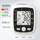 Blood Pressure Monitor Digital Wrist BP Machine Automatic BP Cuff with 2 Users 180 Memory Voice Large LCD Display Adjustable Cuff USB Charging Carrying Case, Black
