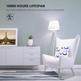 Lepro LED Light Bulbs 60 Watt Equivalent, 9W 800 Lumens Non-Dimmable, Daylight White 5000K, A19 E26 Standard Medium Base, 10000 Hour Lifetime 10 Count (Pack of 1)