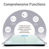 Etekcity Scale for Body Weight, Bathroom Digital Electric Scale for People, Measures Weight up to 400 lbs, White