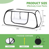 47x20x16 Inch Pop Up Mesh Plant Cover for Garden Raised Beds
