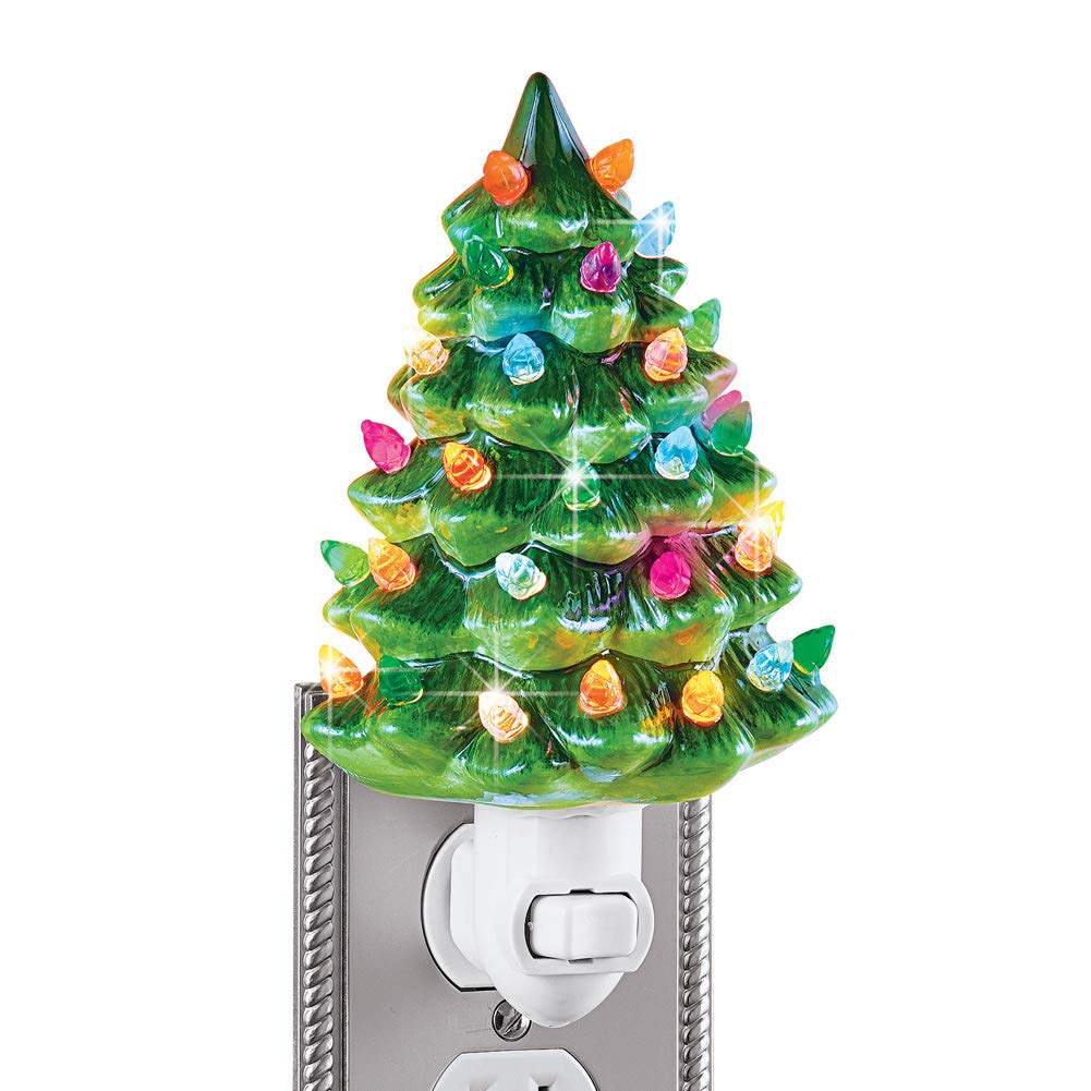 Ceramic Christmas Tree Night Light - Thumbnail 4