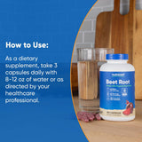 Nutricost Beet Root 2400mg, 180 Capsules - CCOF Certified Made with Organic Beet Root, Superfood, 60 Servings
