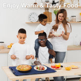 Extra-Large Warming Mat for Food - 3 Temp Levels Food Warmers, Foldable Electric Warming Tray with Child Safety Lock, Auto-Shutoff, Full Surface Heating Silicone Heating Tray for Gatherings, Parties