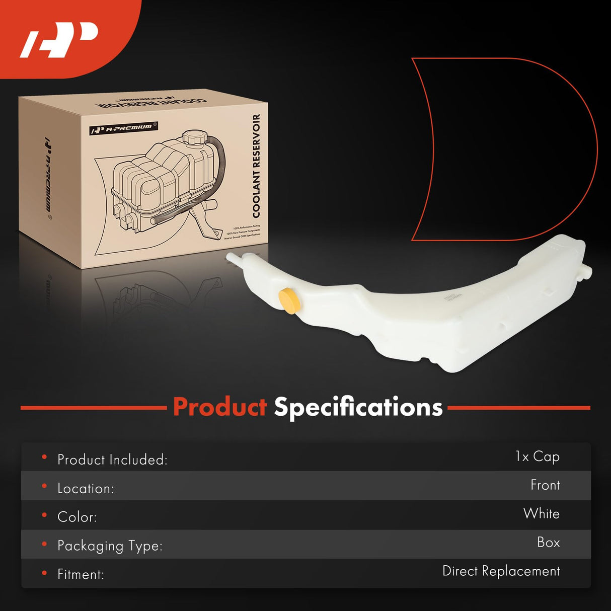 A-Premium Engine Coolant Overflow Recovery Reservoir Tank Compatible with Nissan Urvan 2002-2009, Replaces# 21710VW010