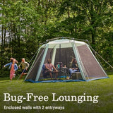 Coleman Skylodge Portable Screenhouse with 1-Minute Setup, Screened Gazebo for Bug-Free Lounging, Outdoor Sun Shade for Picnic, Events, Parties, Camping, & More