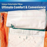 Kijaro Beach Sling Chair with Cooler Pocket - Various Fun Colors & Patterns - Perfect Beach Folding Chair and Camping Chair - Includes a Detachable Pillow