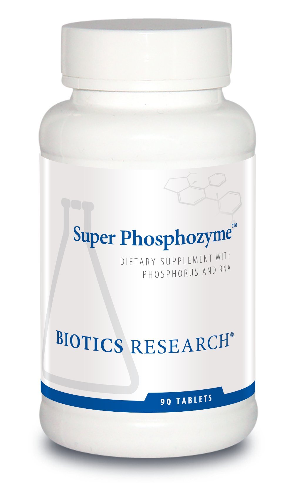 Biotics Research Super Phosphozyme –Phosphorous and RNA, Electrolytes, Healthy Bones and Teeth, Protein Production, Energy Support, 90 Tablets