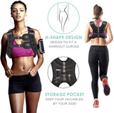 Prodigen Weighted Vest for Women and Men 8 Lbs with Reflective Stripe and Double Adjustable Buckle Straps Weight Vests for Strength Training, Jogging, Cardio, Weight Loss, Muscle Building, Purple