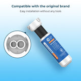 Crystala Filters Water Filter Compatible with XWFE (Built-in CHIP), Replacement for GE XWFE, XWF Refrigerator Water Filter Pack of 1