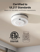 X-Sense Smoke Detector, 10-Year Battery, UL 217 Certified, SD2J0AX, 1-Pack