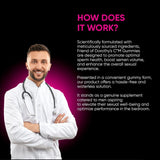 FRIEND OF DOROTHY Raspberry C*M Gummies – Improves Sperm Volume and Load – Semen Volume Supplement – 60 Capsules