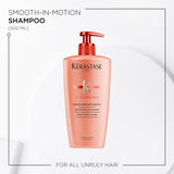 Kerastase Discipline Bain Fluidealiste Shampoo - Sulfate-Free, Smoothing & Hydrating, Frizzy Hair, Softens and Nourishes, 16.9 Fl Oz