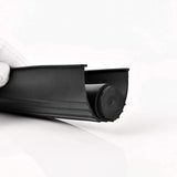 BOWSEN Garage Door Bottom Seals Weatherproof Weather Stripping Threshold Buffering Sealing High Performance EPDM Rubber Resistance Gasket Black 1/4 Inch T-End, 16FT Long