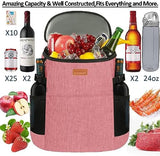 Camping Cooler Backpack 30 Cans, Soft Backpack Coolers Insulated Leak Proof Travel Cooler Bag Waterproof Lunch Picnic Beach Work Trip Thermal Bag Drink Beverage Beer Bag Cooler