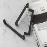 NISUOIEN 30 Pack 5 inch(128mm) Center to Center Matte Black Cabinet Pulls Stainless Steel Kitchen Cabinet Handles - Square Dresser Handles Drawer Pulls