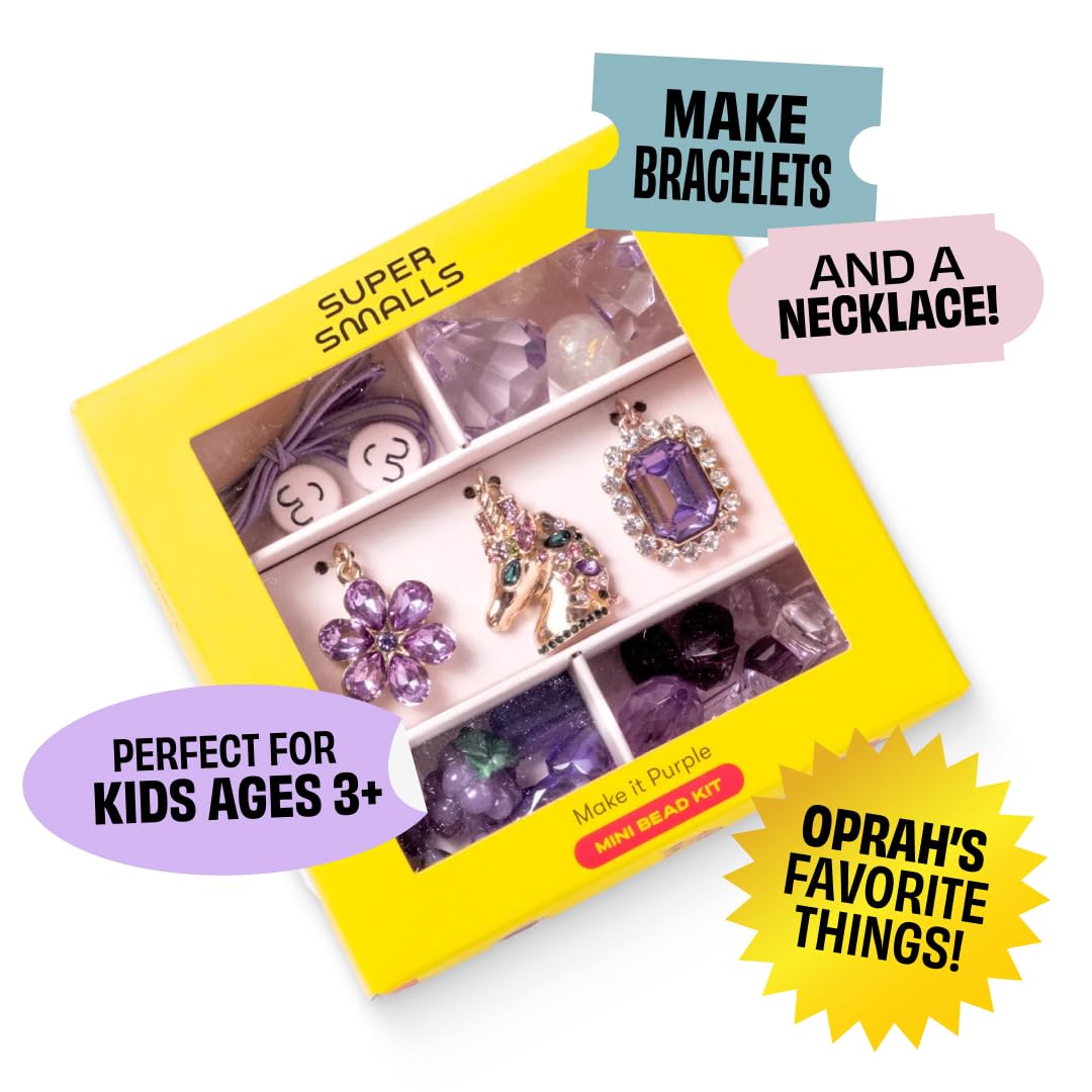 Super Smalls Make It Purple Mini Bead Kit | Ages 4+