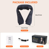 Admbm Rechargeable Neck Massager with Heat Shiatsu Back and Neck Massager Cordless Portable Kneading Shoulder Massage Shawl for Pain Relief Deep Tissue Gifts for Dad Mom Friends