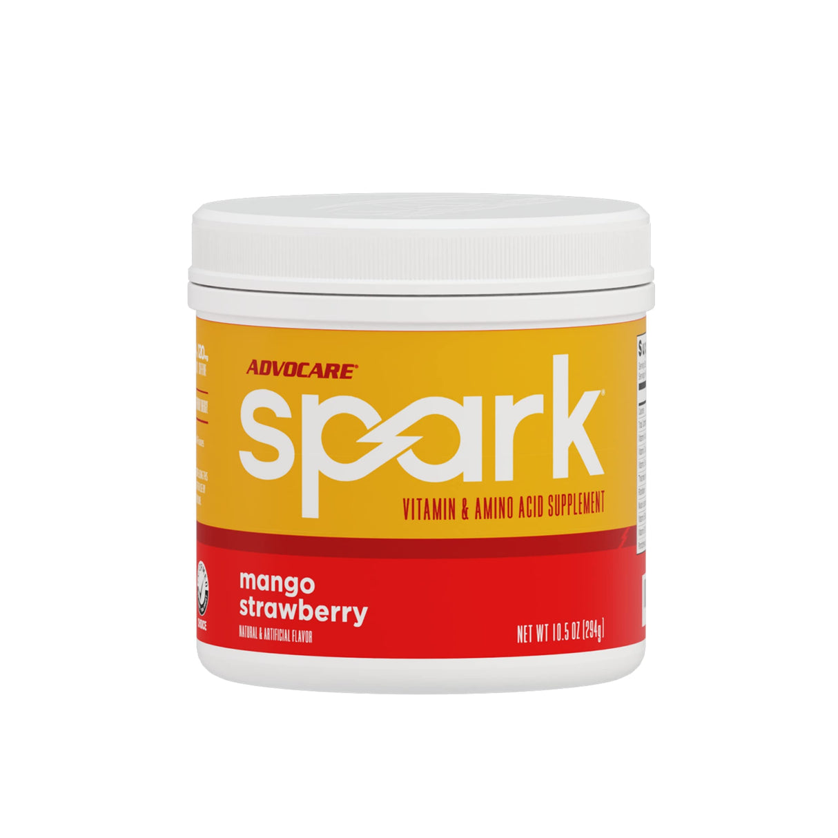 AdvoCare Spark Vitamin & Amino Acid Supplement - Focus & Energy Drink Powder Mix with Vitamin A, B-6, C & E - Also Includes L-Carnitine & L-Tyrosine - Mango Strawberry - 10.5 oz