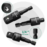 GRENPRO 19 Pcs Flexible Drill Bit Extension Kit, Includes 2 Pcs 105° Right Angle Drill Attachment, 3 Pcs Rotatable Socket Adapter, 10+2 Pcs Screwdriver Bits & Bendable Extension for Tight Spaces