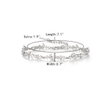 Crysdue Teardrop Marquise CZ Tennis Bracelets Wedding Bridal Jewelry Clear