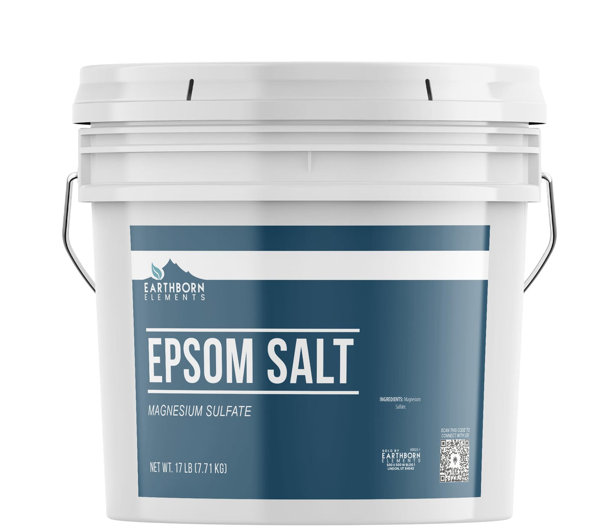 Earthborn Elements Epsom Salt 2 Gallon Bucket, Magnesium Sulfate, Soaking Solution