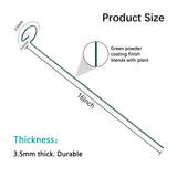Thealyn 20 Pack 16 Inch Plant Support Stakes, Metal Single stemmed Flower Support Hoops，Garden Plant Stakes Plant Prop for Amaryllis Orchid Lily Rose Peony Tomatoes Gladiolus