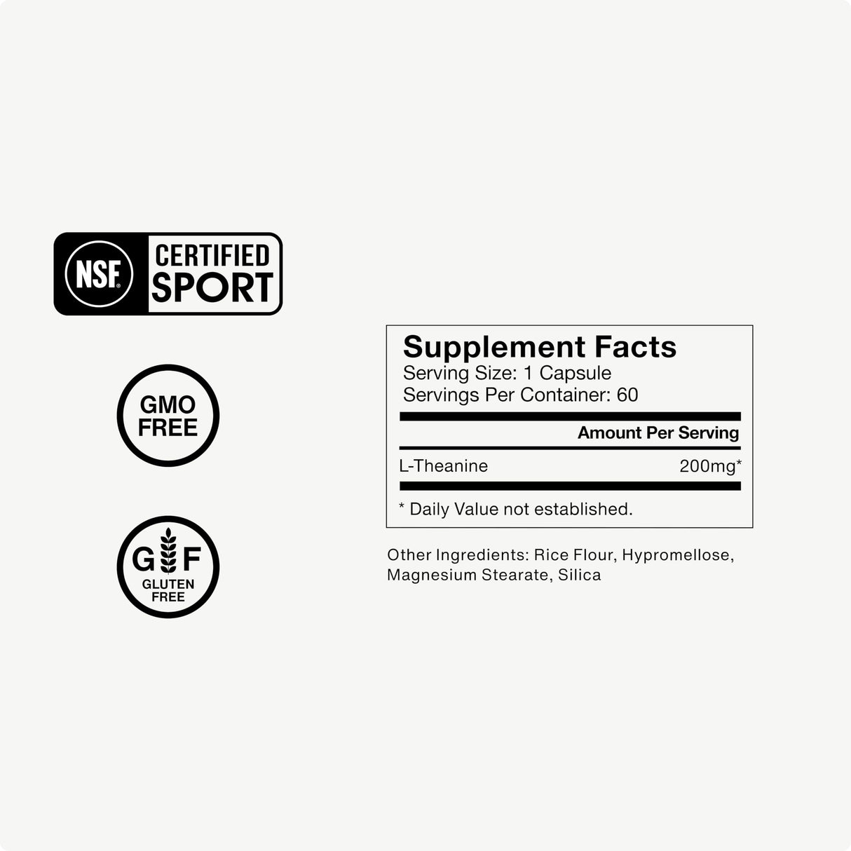 Momentous L-Theanine Supplement - 200 mg Capsules to Promote Relaxation & Focus - NSF Certified for Sport® - GMO- & Gluten-Free - 60 Servings