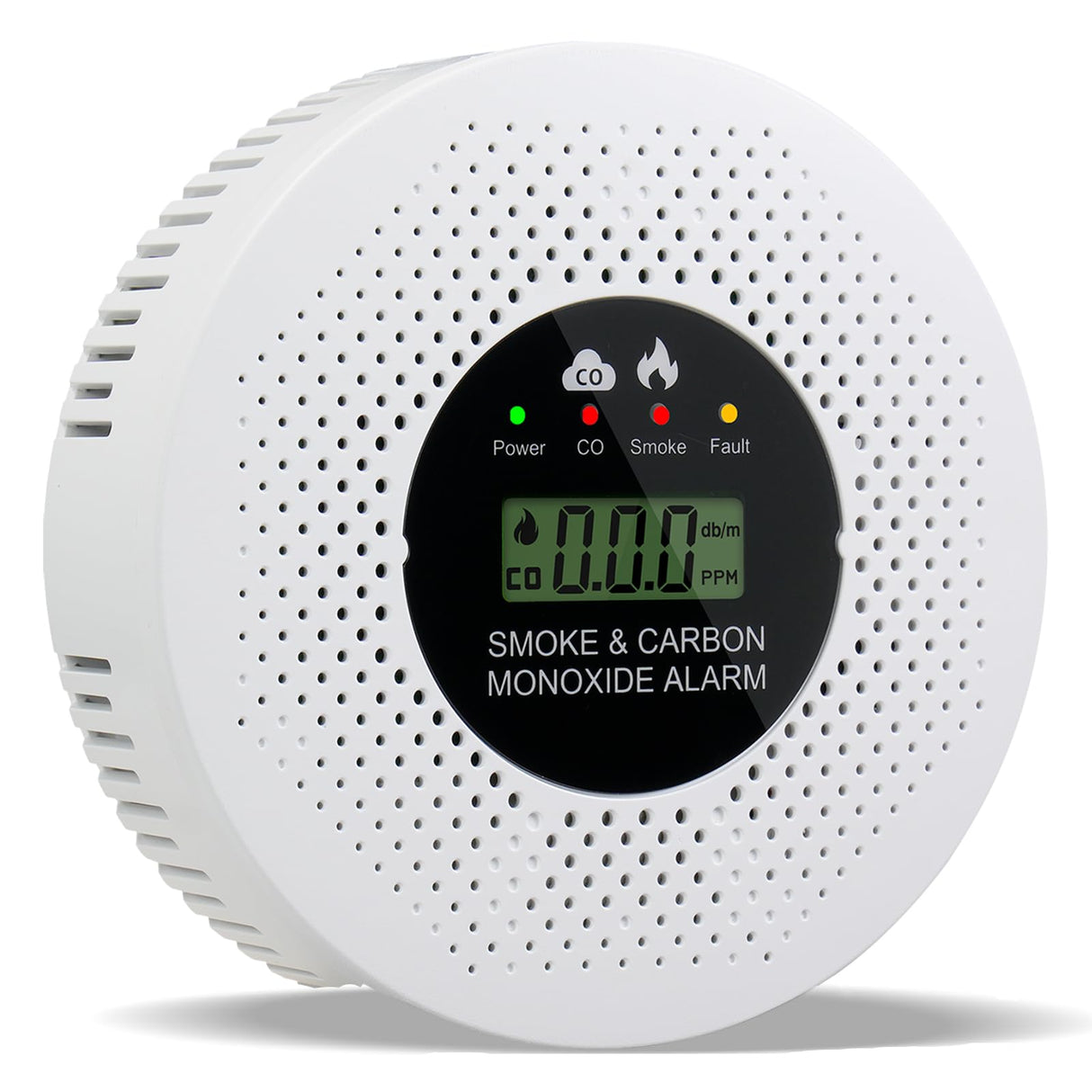Smoke Detector Carbon Monoxide Gas Alarm, Fire Carbon Monoxide (CO) Detector 2 in 1 with Digital Display and Sound Light Alarm, Portable Battery Operated Suitable for Bedroom Kitchen or Travel
