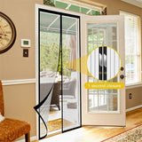 Magnetic Screen Door - Mosquito Bug Net, No Hands Entry, Heavy-Duty Mesh, Easy Install for Sliding Door, 36" x 82"