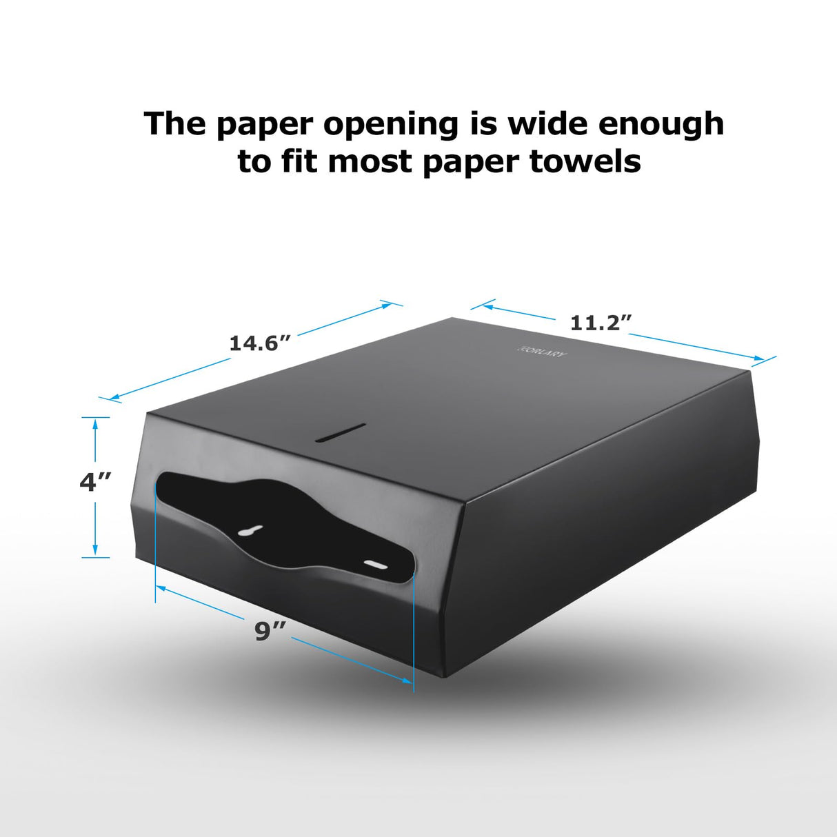 Paper Towel Dispenser Wall Mount Commercial c fold Multifold Trifold, Touchless Hand Towel Dispenser with Lock, (Matte Black)