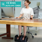 MASGRE Electric Foot Massager Machine with Heat, Shiatsu Kneading Feet and Calf Massagers for Relaxation, Plantar Fasciitis Relief, Deep Tissue Massage, Gifts for Mom & Dad, Wired Remote