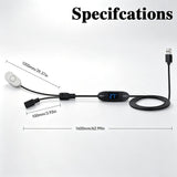 5V USB Digital Temperature Controller Socket, 0-60°C Adjustable Thermostat with Magnetic Probe,2A10W Output for USB Fan,Reptile Tank,Greenhouse,Aquarium &AV Cabinet Temperature Control and Ventilation