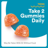 SmartyPants Teen Guy Multivitamin Gummies - Improved Formula: Omega 3 (DHA/EPA), Vitamin D3, C, Vitamin B12, B6, A, K & Zinc, Folate, Gluten Free, Fruit Flavor, 60 Count (30 Day Supply)