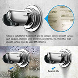 BOPai Vacuum Suction Cup Shower Head Holder, Adjustable 20 Degrees from The Wall - Chrome