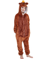 ABENCA Capybara Onesie Kids Costume Animal Girls One Piece Pajamas Cosplay Halloween Christmas.130