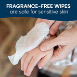 Cottonelle Fragrance Free Flushable Wet Wipes, Adult Wet Wipes, 8 Flip-Top Packs, 42 Wipes Per Pack