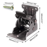 4 Pack Locking Hinge for Folding Table Brackets, Heavy Duty Folding Brackets 90 Degree Self Locking Folding Hinge for Table Legs Furniture