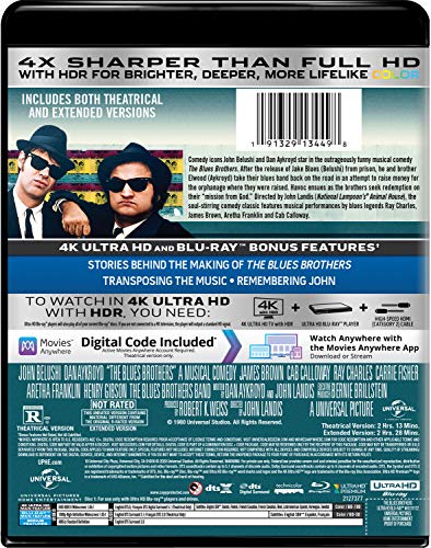 The Blues Brothers - 4K Ultra HD + Blu-ray + Digital [4K UHD]