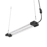 DYMOND BoostGro LED Seed Starter Grow Light Full Spectrum Linkable 5000k Daylight + 660nm Red + 450nm Blue Indoor Plant Lighting Fixture (2 FT, Black)