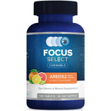 Focus Select AREDS2 Based Chewable Eye Vitamin-Mineral Supplement - AREDS2 Based Supplement for Eyes (180 ct. 90 Day Supply) Citrus Flavored AREDS2 Based Eye Chewable - AREDS2 Low Zinc Formula