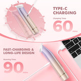 PVBKZ 2 in 1 Bikini Trimmer for Women, Dual Head Electric Razor, IPX7 Waterproof Wet/Dry Use Women Electric Shaver, Painless Body Facial Hair Remover for Bikini Legs Arm Underarm, Rechargeable