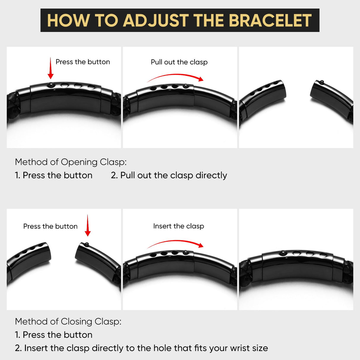 VNOX Mens Bracelet for Men - Double-Row Black Braided Leather Bracelets for Men,Stainless Steel Cross Bible Verse Jewelry with Black Onyx Beads Bracelets Religious Gifts for Christian,4
