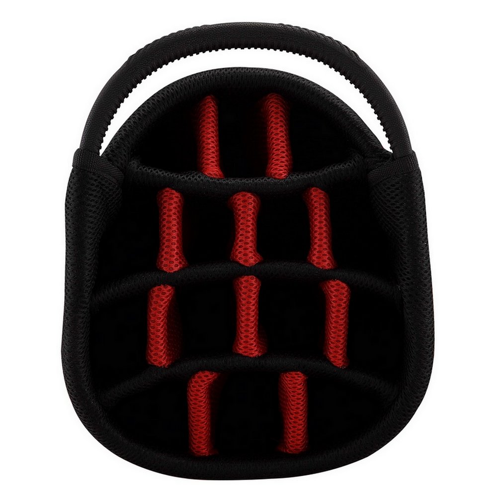 Caddymatic Golf Deluxe 14-Way Cart Bag Black/Red