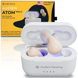 Audien ATOM PRO 2 Wireless Rechargeable OTC Hearing Aid, Premium Comfort Design and Nearly Invisible