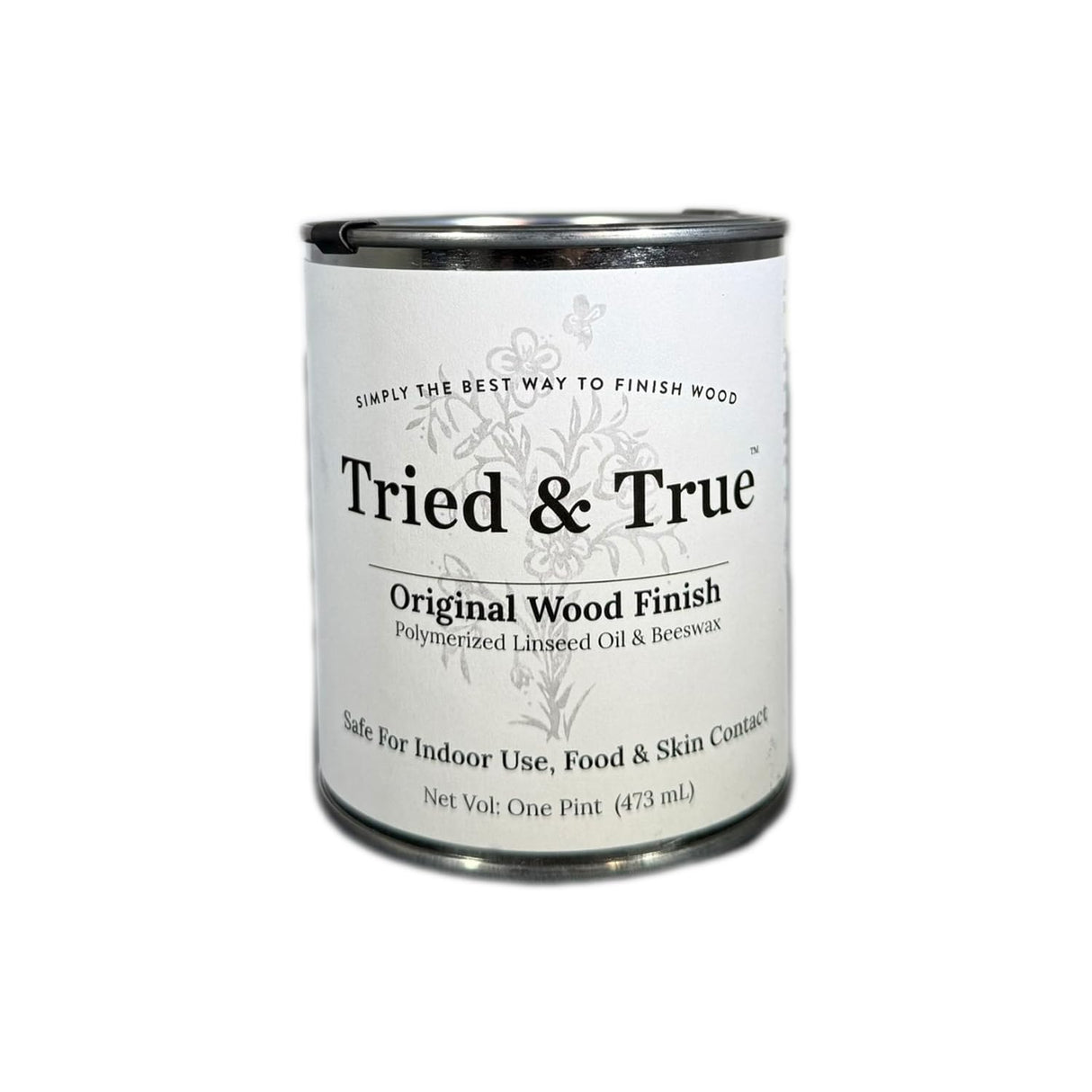 Tried & True Original Wood Finish, Pint - Linseed Oil & Beeswax Blend, Ideal for All Woodwork, Long-Lasting Durability, Food Safe Sealer, Non-Toxic Wood Finish