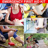 Car-Home Survival First-Aid Kit Emergency-Kit - Green 273Piece Equipment Travel Supplies First Aid Set Home Essentials Camping Hiking YIDERBO