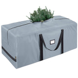 BALEINE 9 ft Christmas Tree Storage Bag, Heavy Duty 900D Oxford Fabric with Reinforced Handles and Dual Zippers Wide Opening, Extra Large Storage Container for Trees and Decorations (Grey)